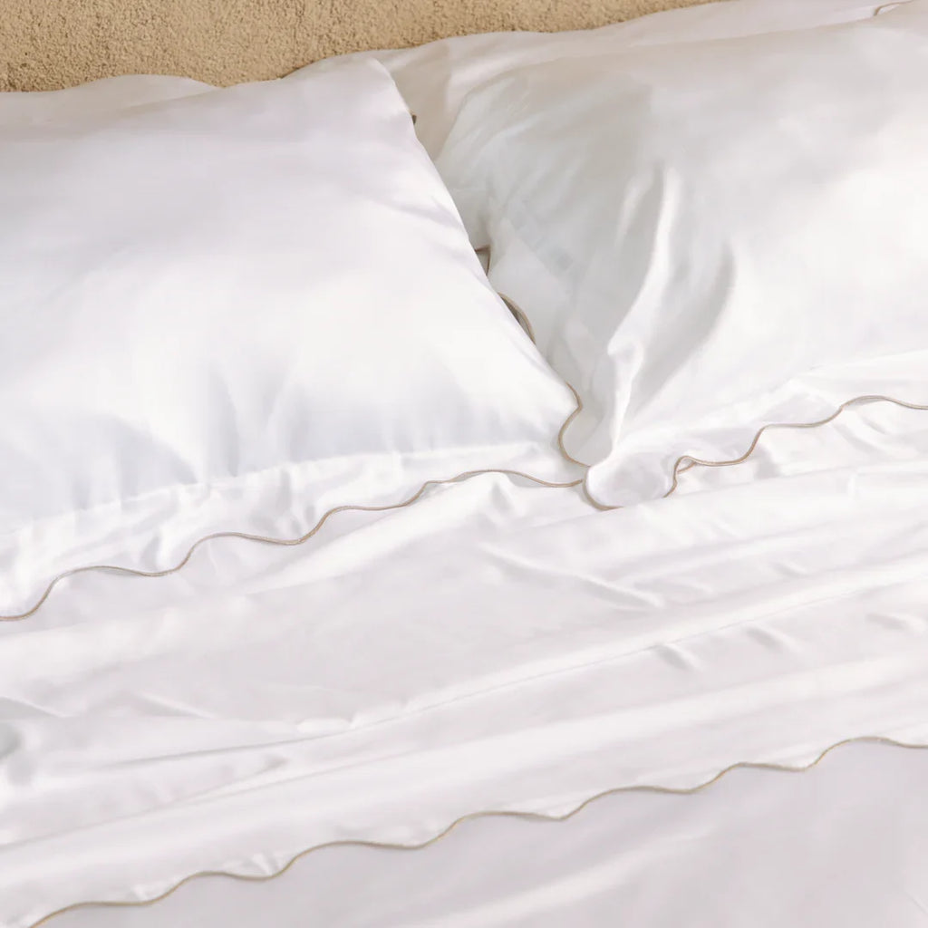Ensemble de draps en satin de bambou biologique
