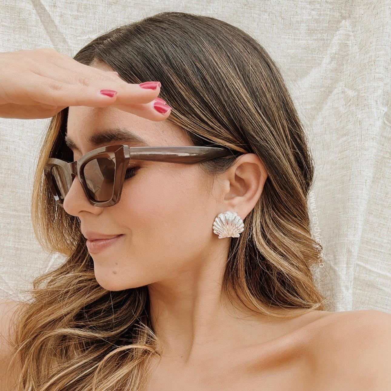 Silver Shell Earrings