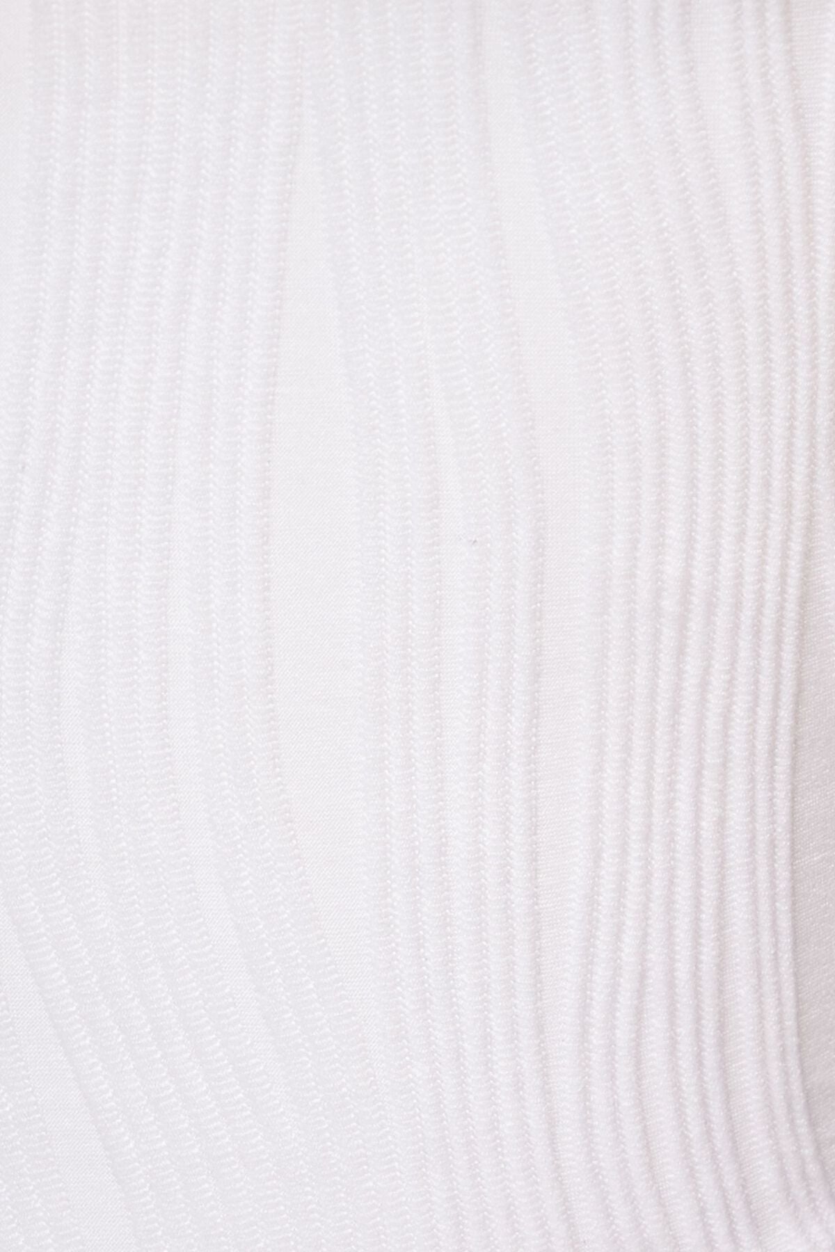 Haut court texturé à col carré Lota