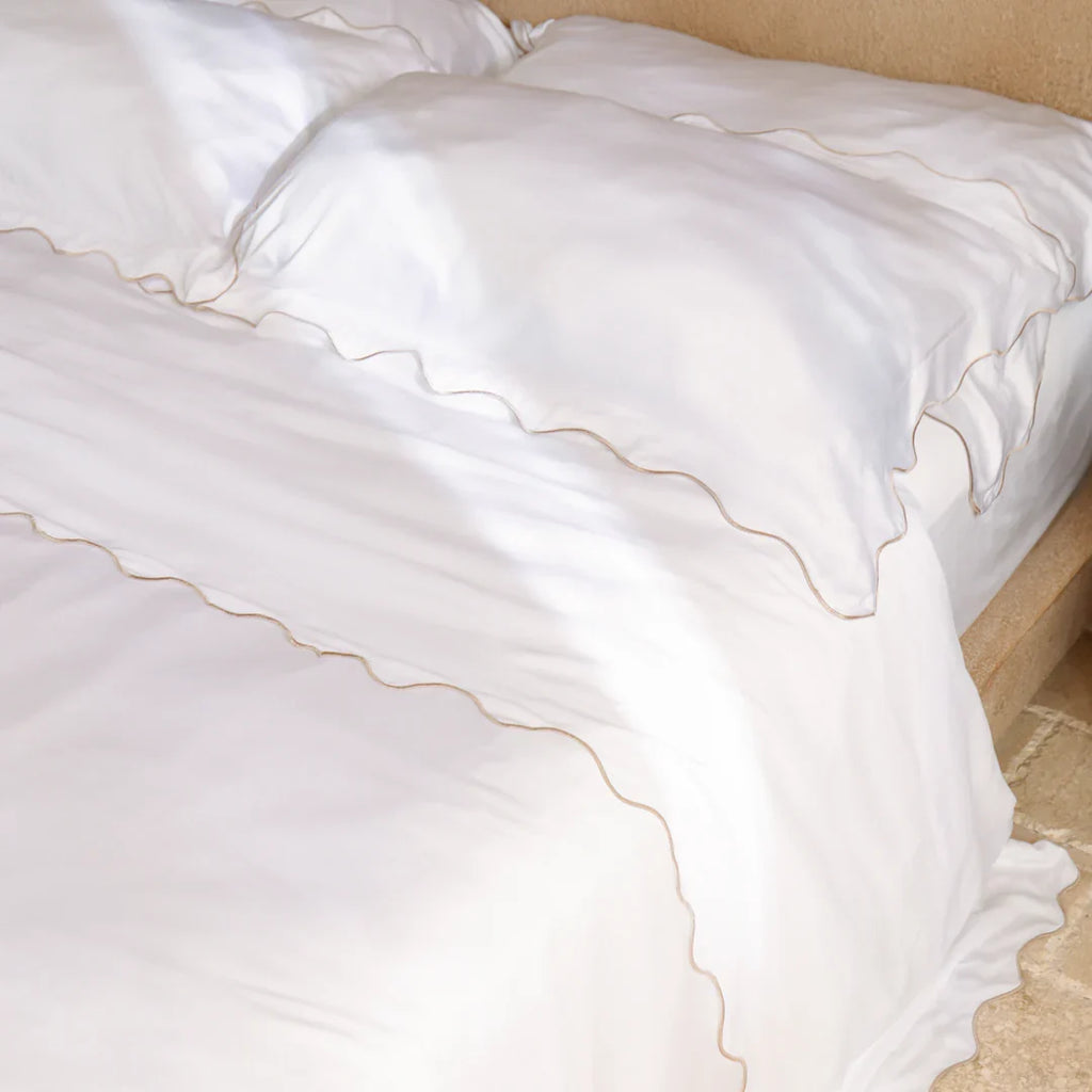 Ensemble de draps en satin de bambou biologique
