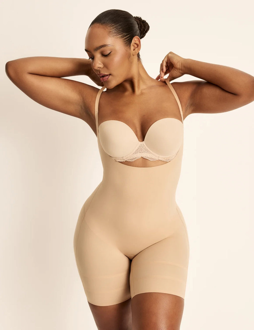 Customizable Open Bust Shaper Bodysuit