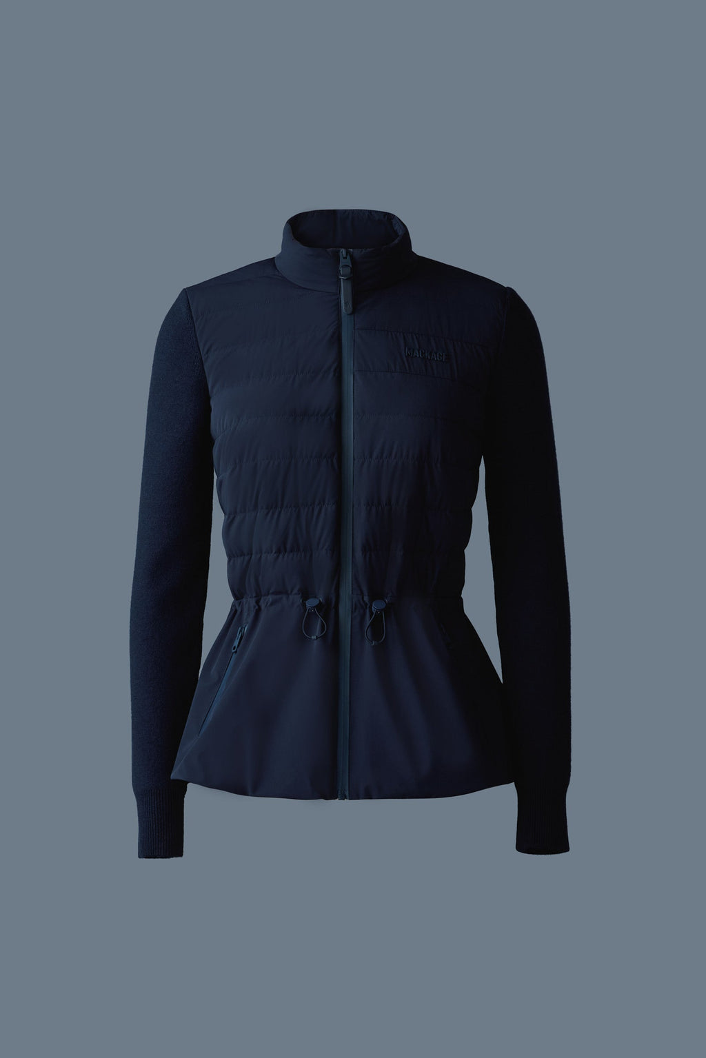 LAIKA Hybrid Down Jacket with Peplum