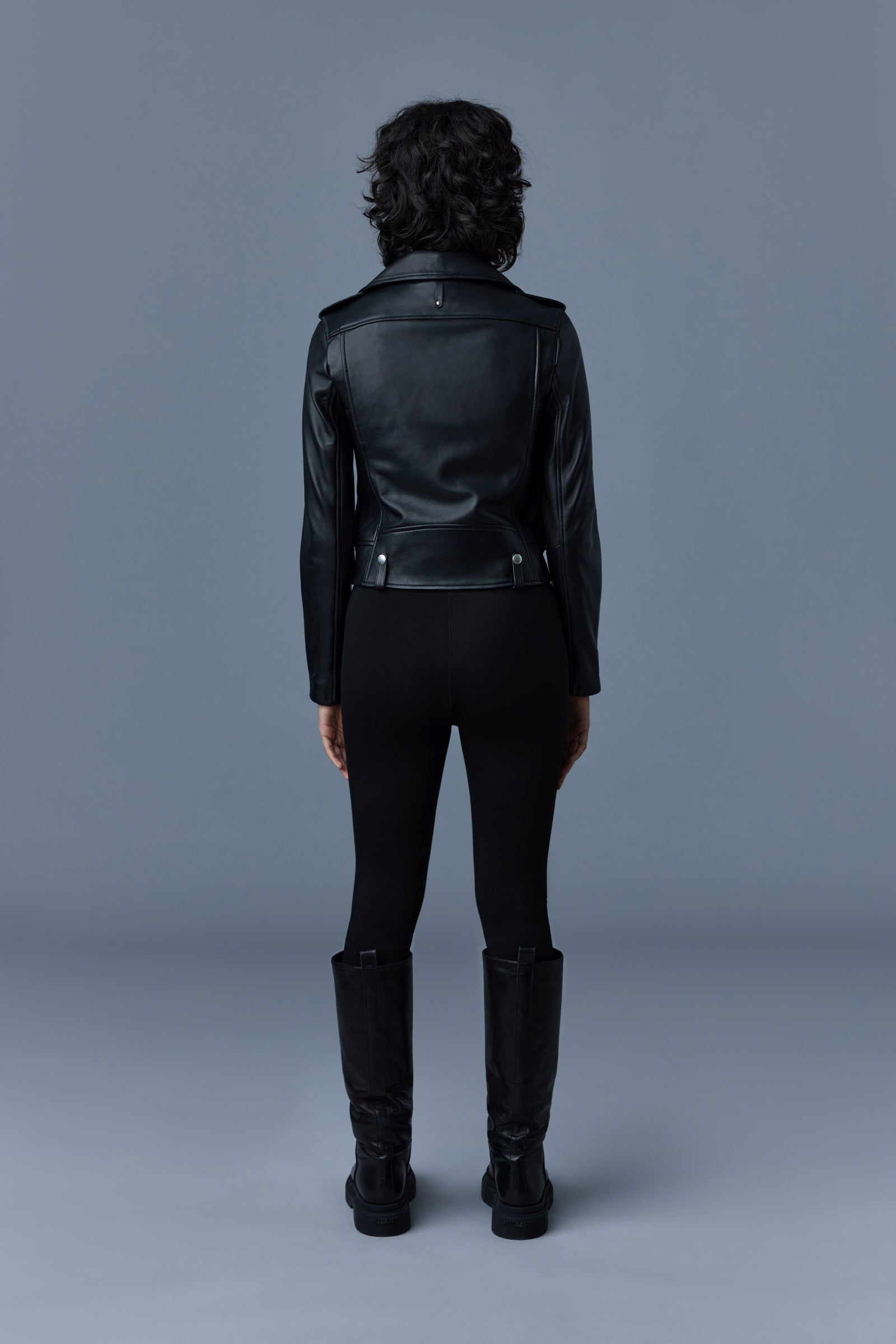 Veste de motard en cuir BAYA (R)
