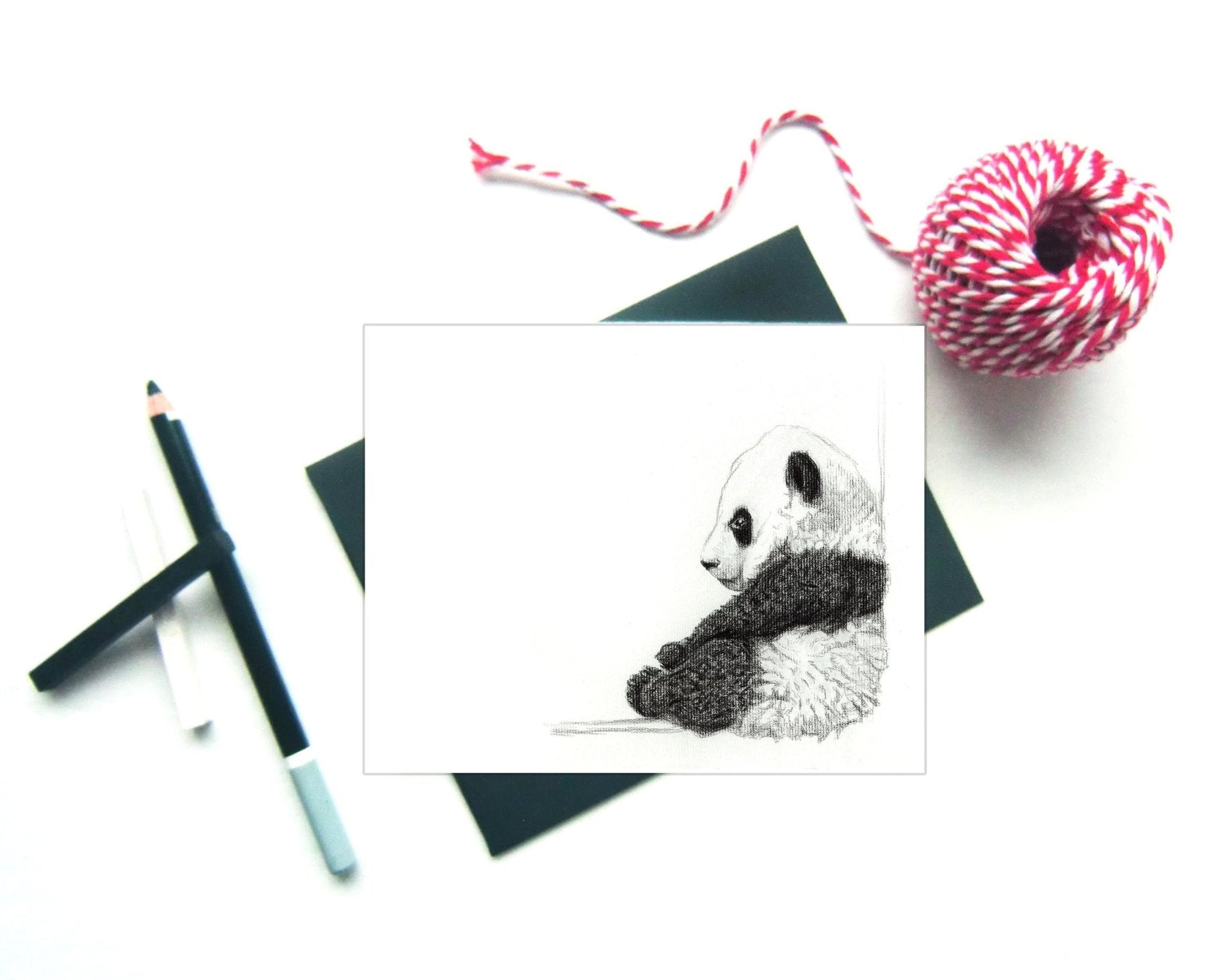 Baby Panda Greeting Card