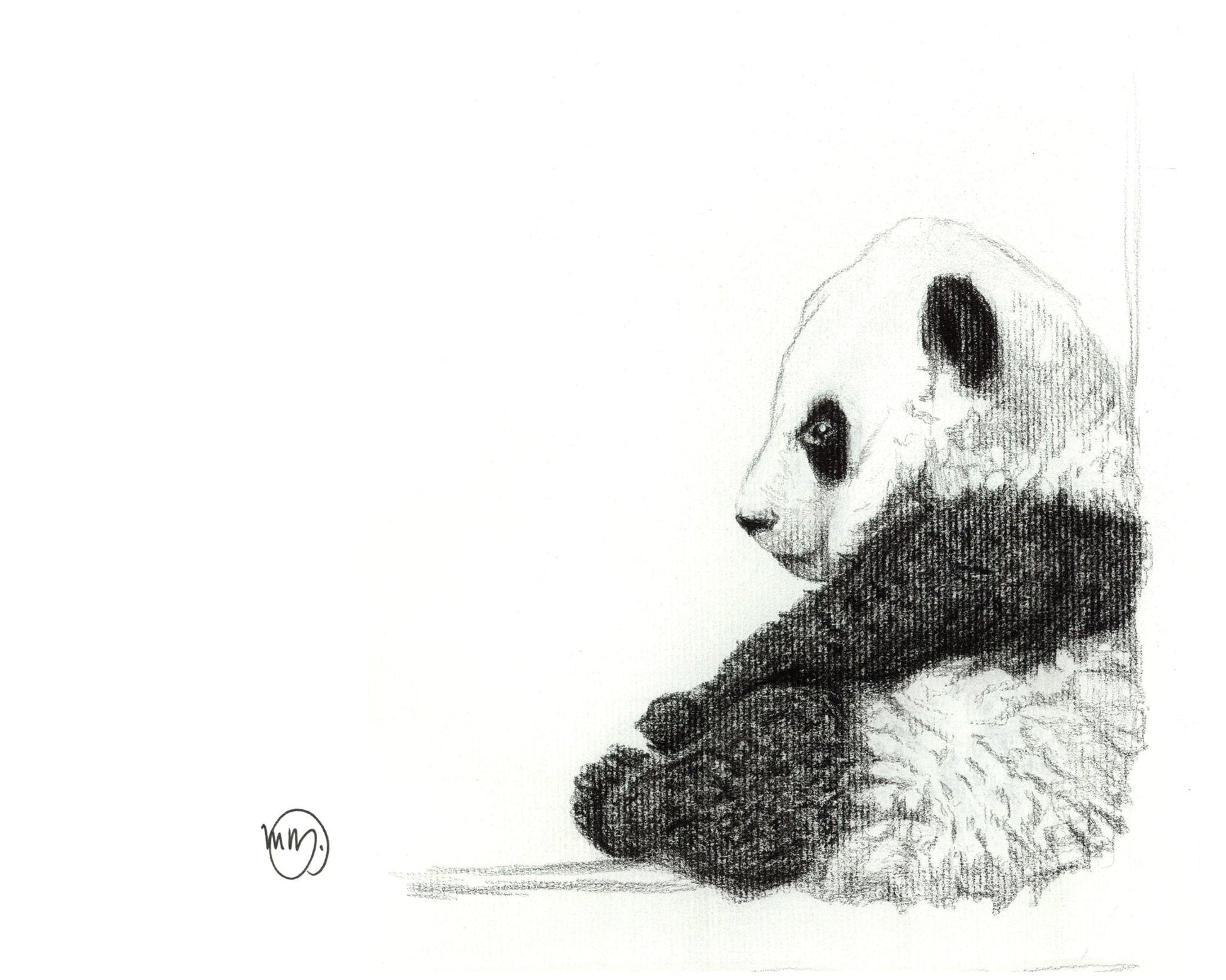 Baby Panda Greeting Card
