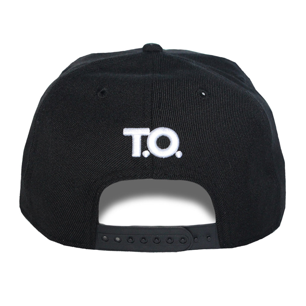 Hustle - T.O. - The Cap Guys TCG / Inspired Exclusives White and Black Snapback Cap