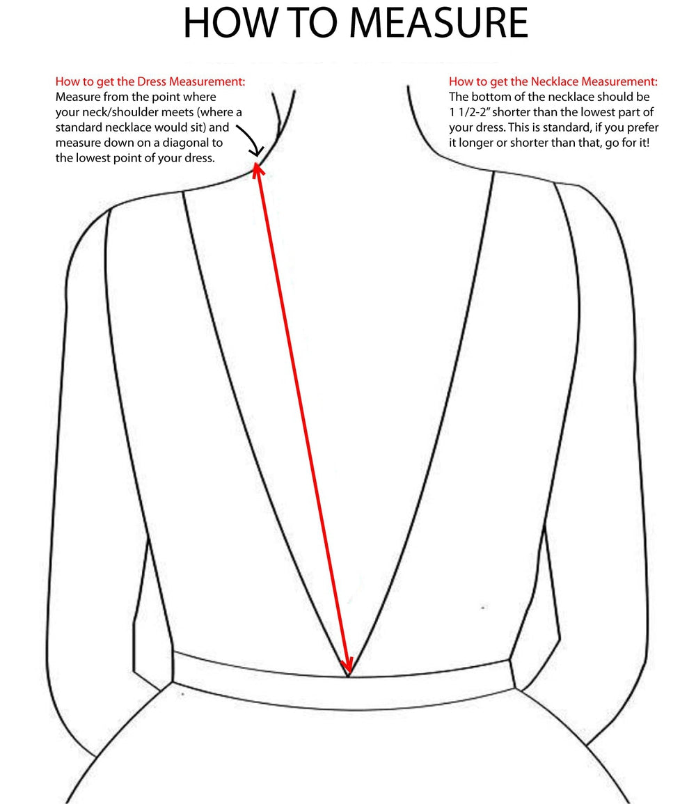 ISABELLA Draped Back Drop Necklace
