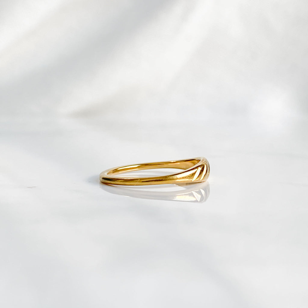 18K Gold-Plated Stainless Steel Ring for Women | CÉRÈS