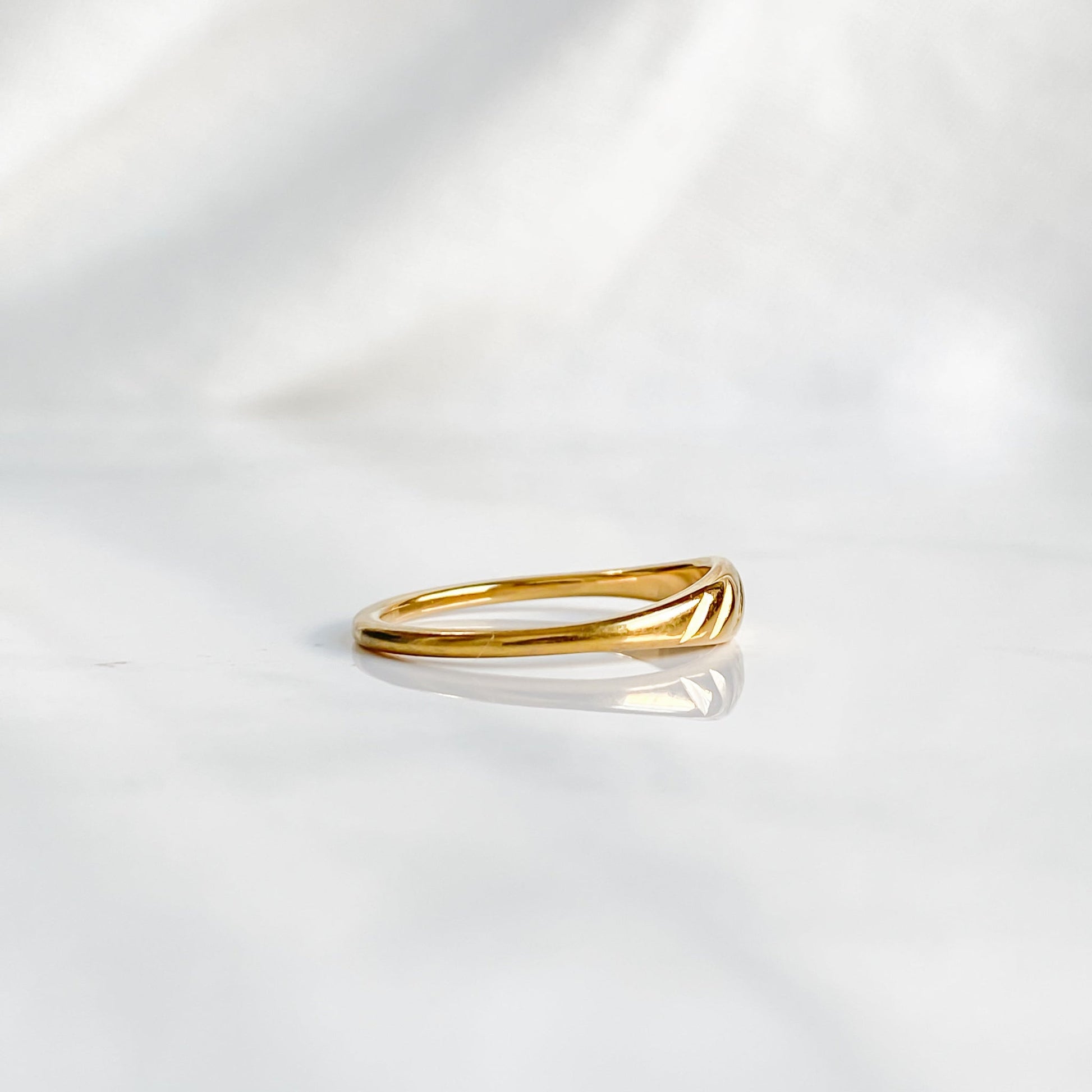 18K Gold-Plated Stainless Steel Ring for Women | CÉRÈS