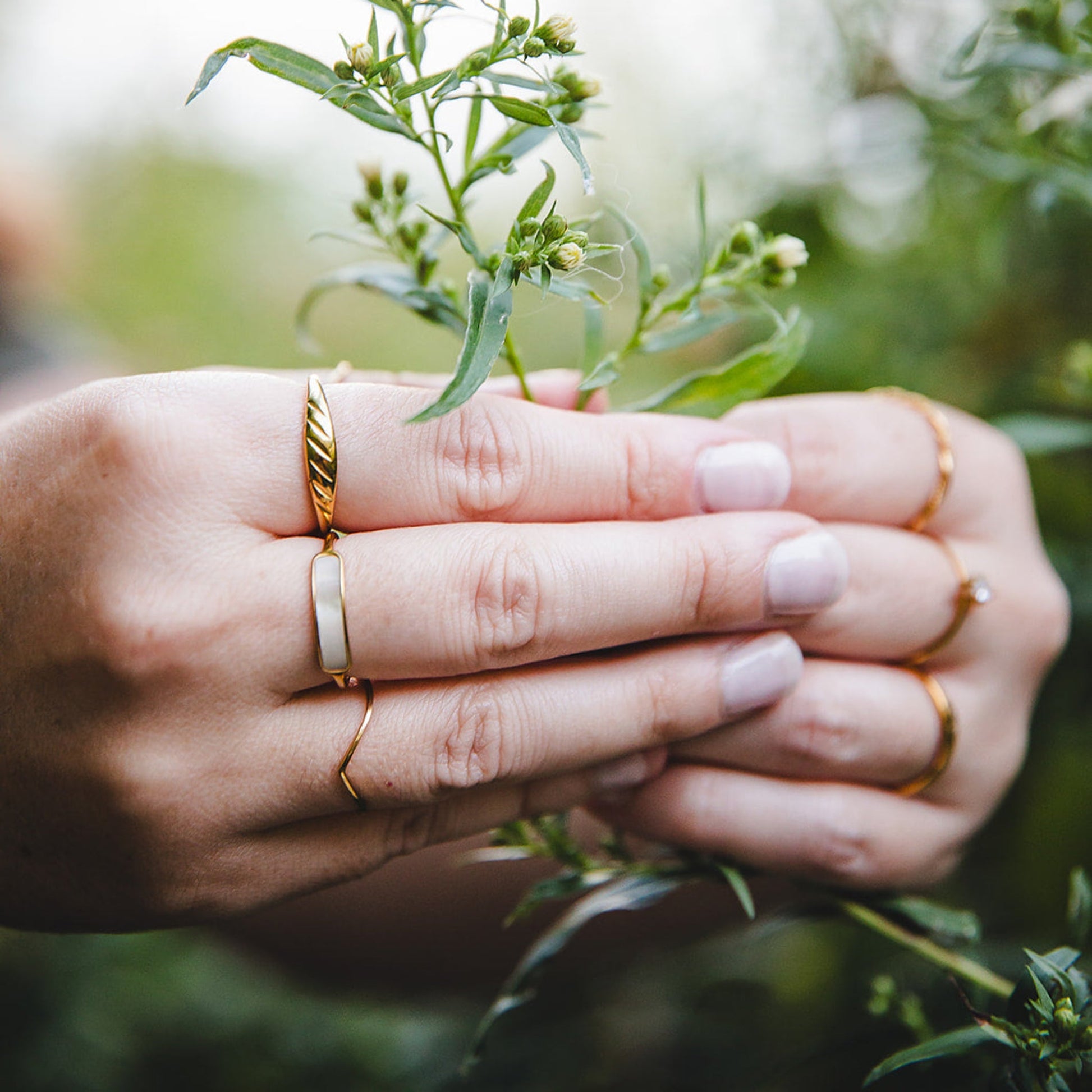 18K Gold-Plated Stainless Steel Ring for Women | CÉRÈS