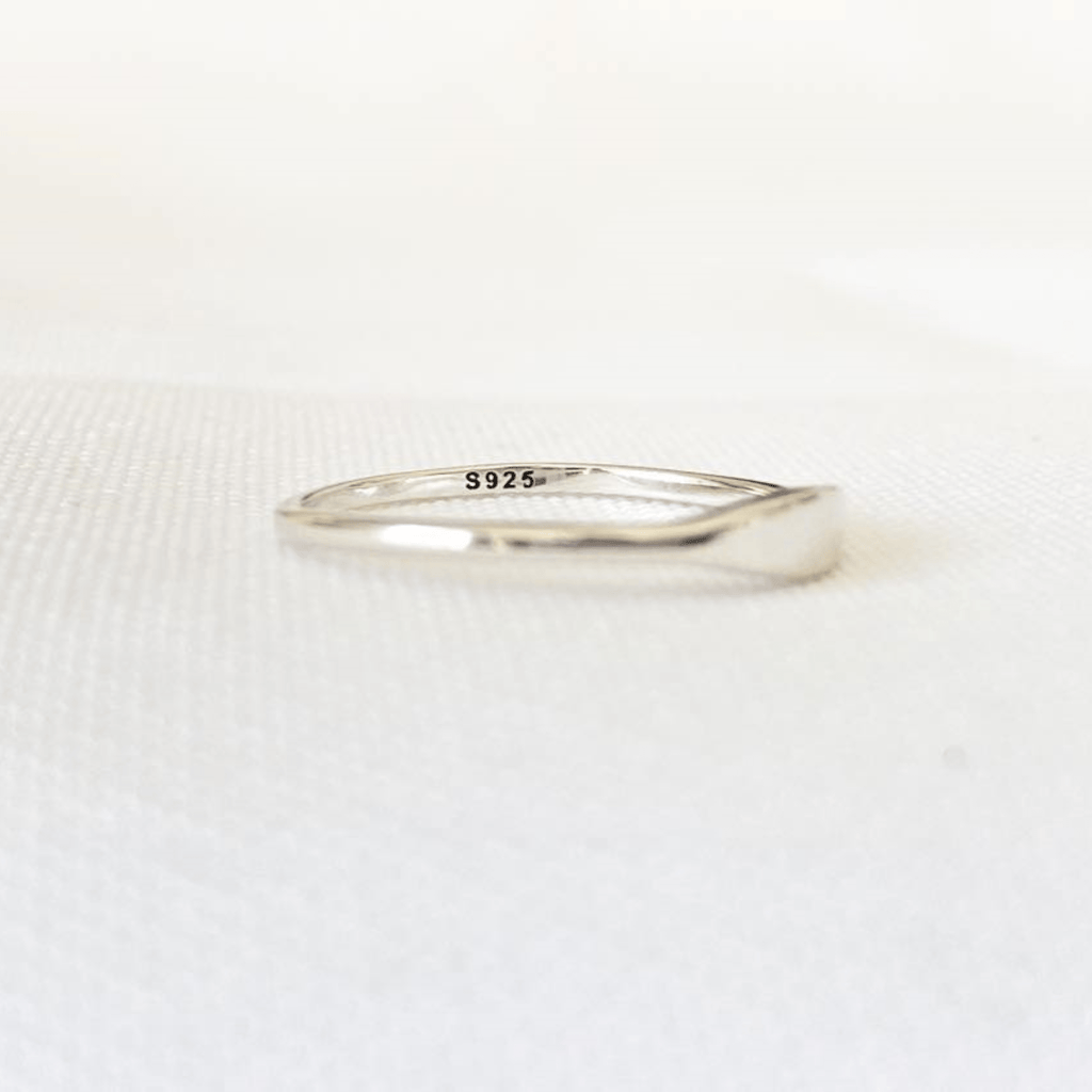 FLOW | Bague minimaliste en argent sterling 925