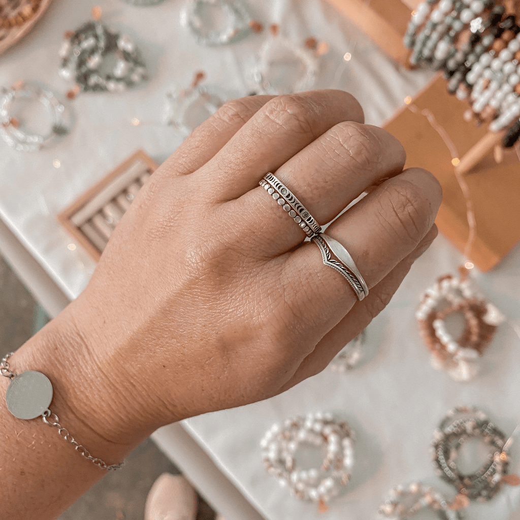 FLOW | Bague minimaliste en argent sterling 925
