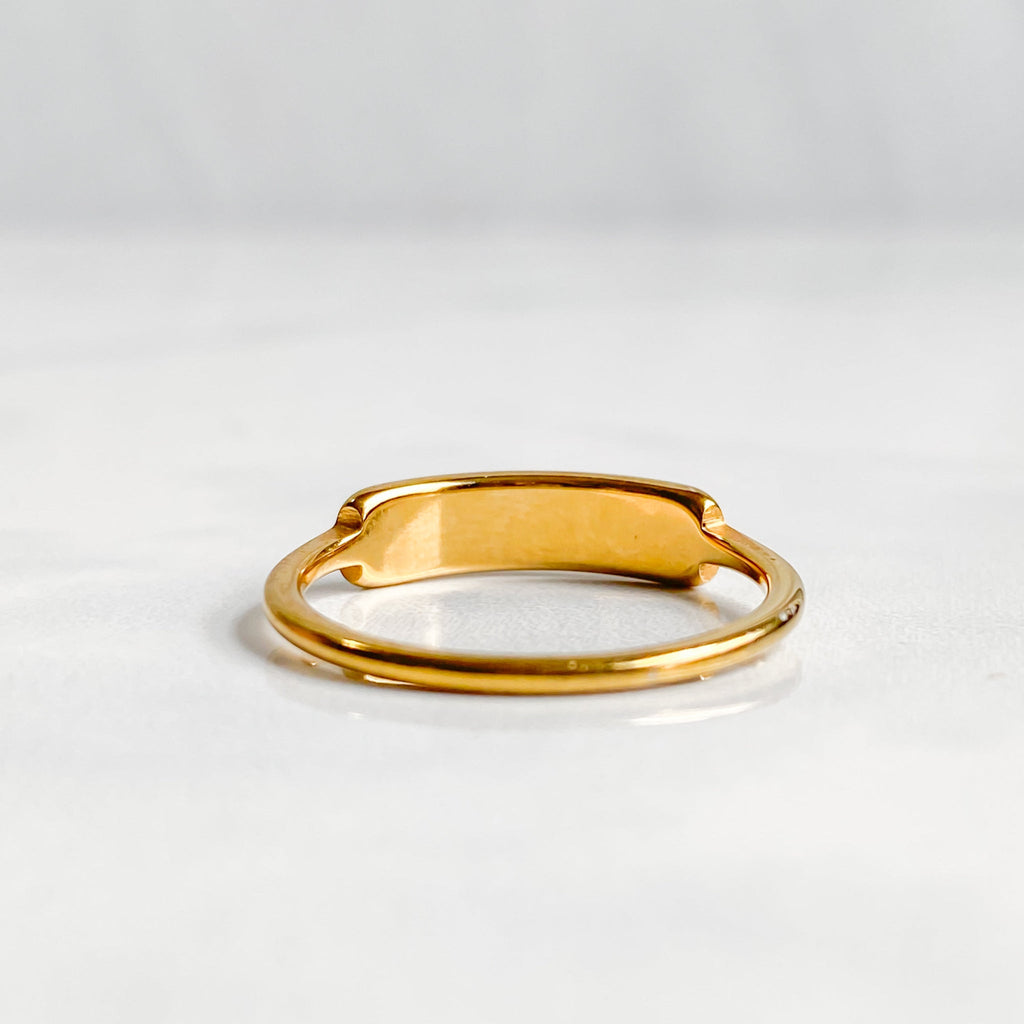 Bague dorée en nacre plaqué or 18K | CALYPSO