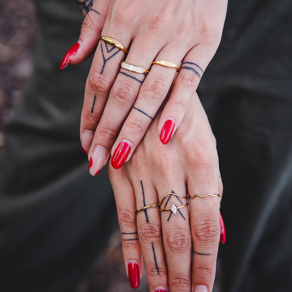 18K Gold-Plated Stainless Steel Ring for Women | CÉRÈS