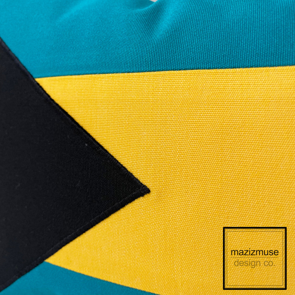 Housse de coussin Sunbrella® drapeau des Bahamas, housse de coussin d'extérieur bahaméen 