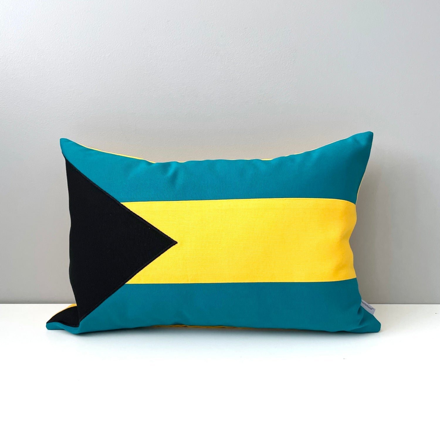 Housse de coussin Sunbrella® drapeau des Bahamas, housse de coussin d'extérieur bahaméen