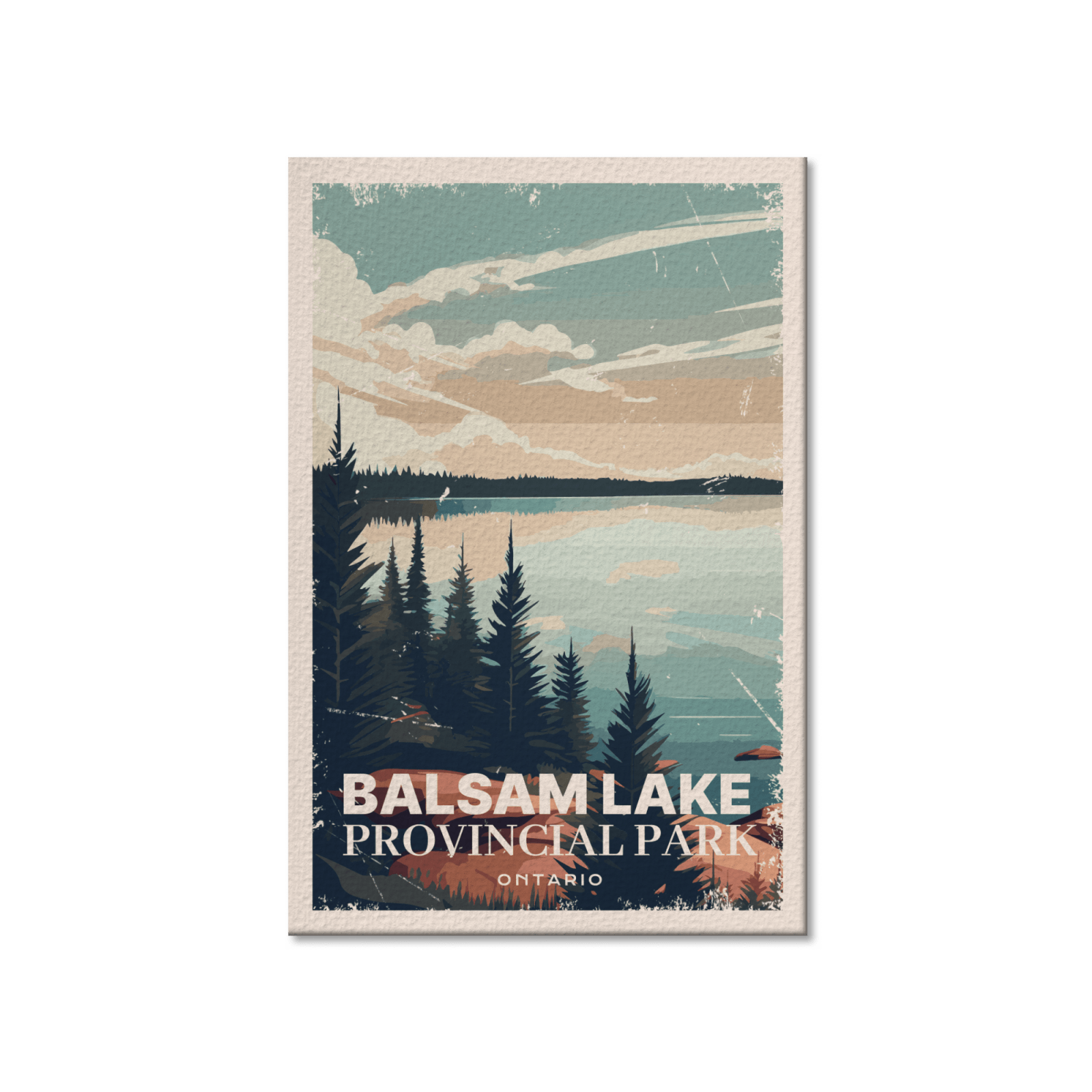 Balsam Lake Ontario Provincial Park Postcard, Canada Parks