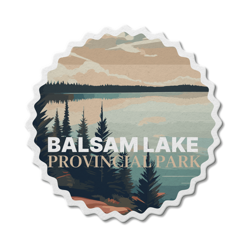Balsam Lake Ontario Provincial Park Waterproof Vinyl Sticker, Canada Parks