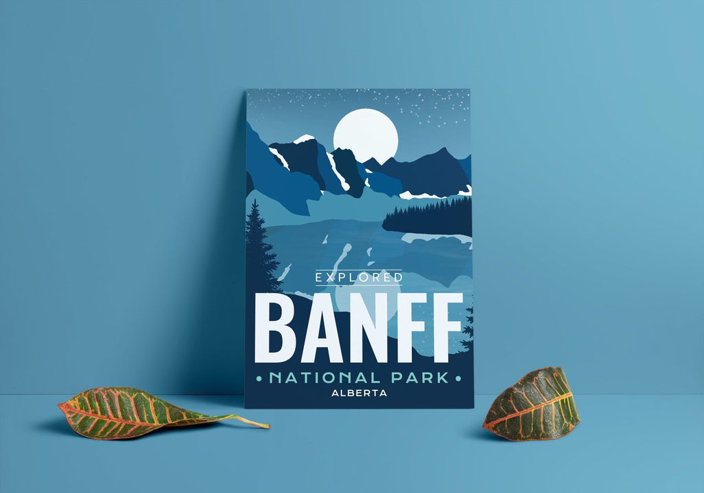 Affiche « Explorée » du parc national de Banff