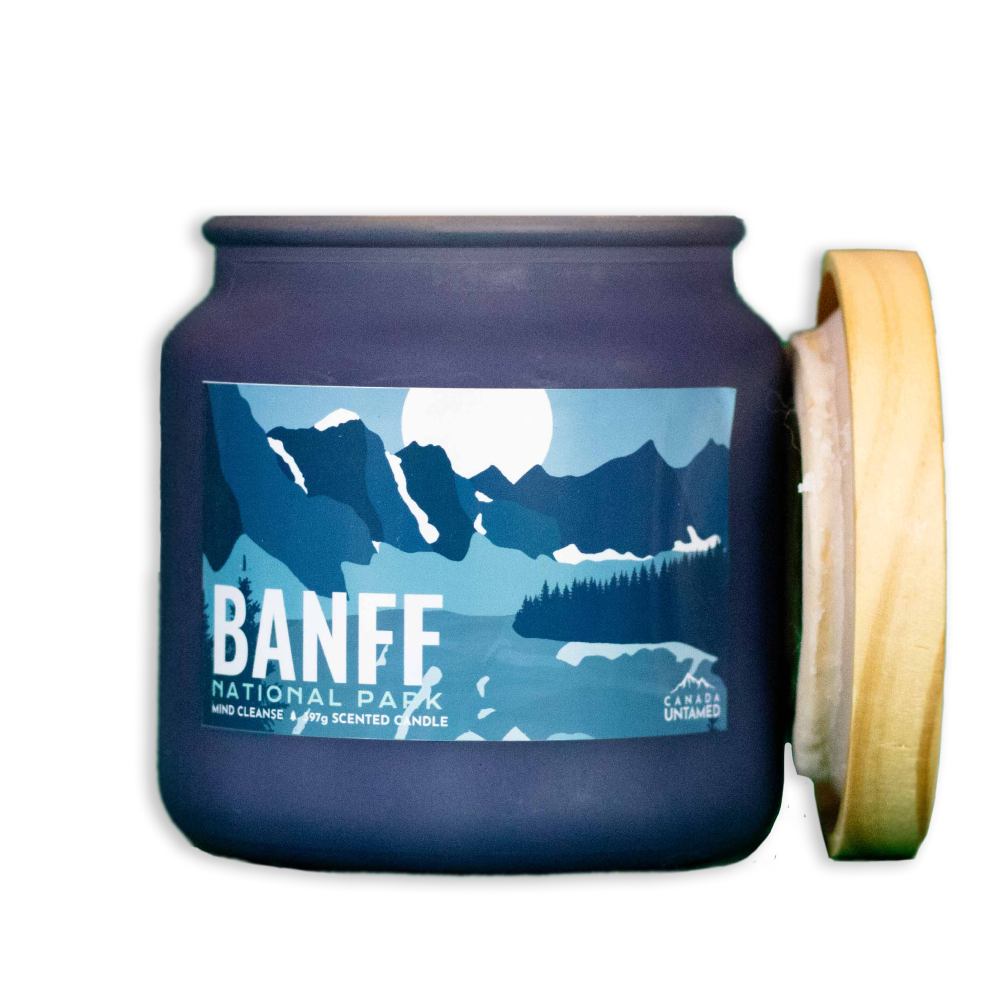 Bougie parfumée « PURIFICATION DE L’ESPRIT » du parc national de Banff