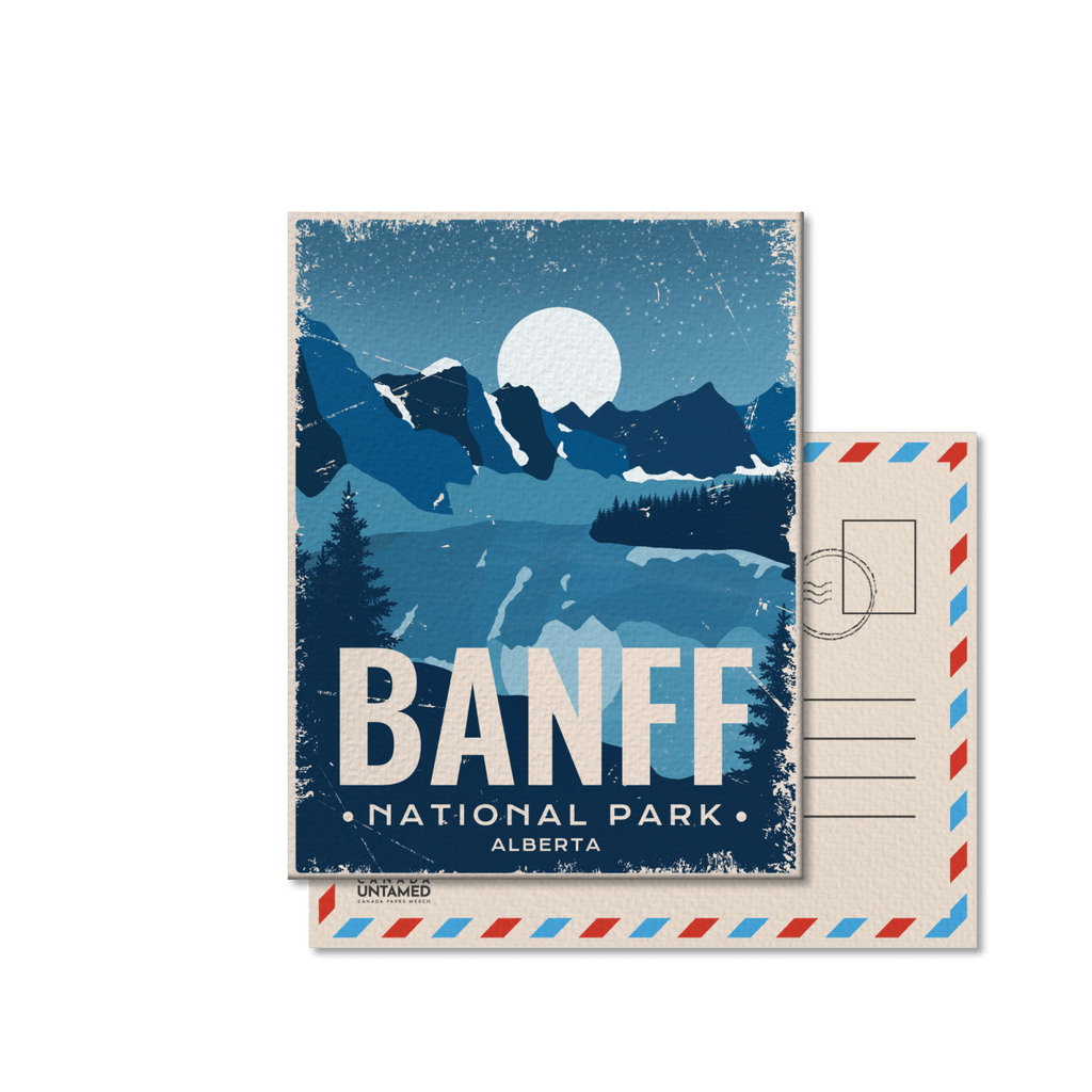 Carte postale du parc national Banff du Canada