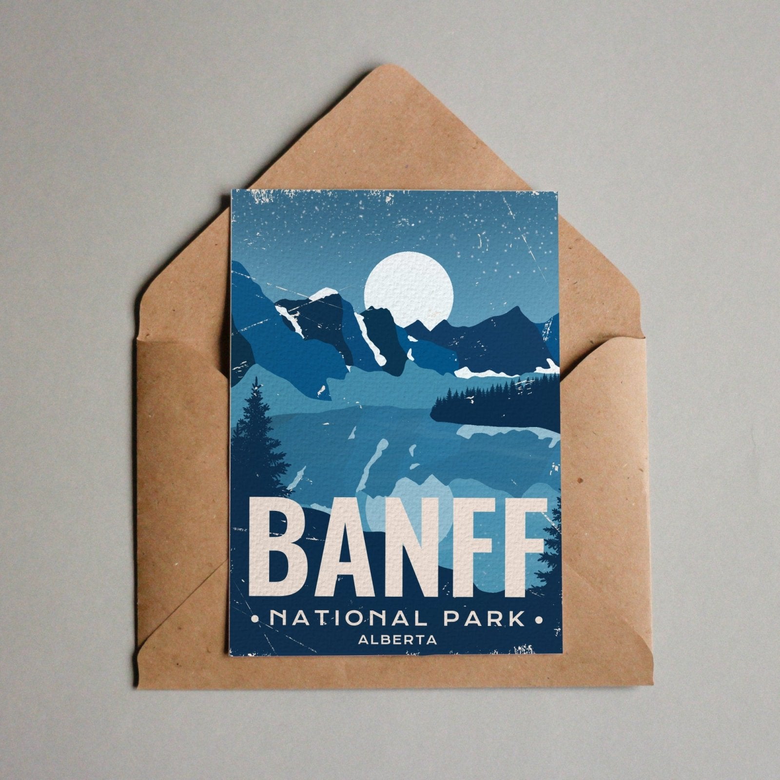 Banff National Park of Canada Park Postcard