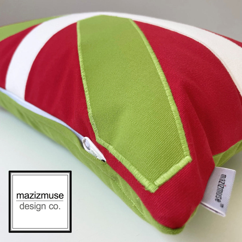 Housse de coussin d'extérieur Ikurrina Sunbrella®, motif drapeau basque 