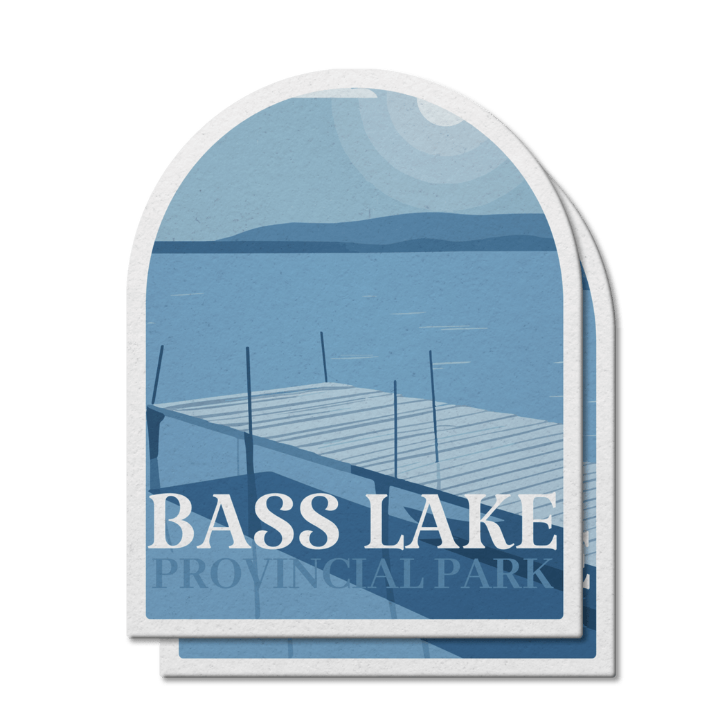 Bass Lake Ontario Provincial Park Waterproof Vinyl Sticker, Canada Parks