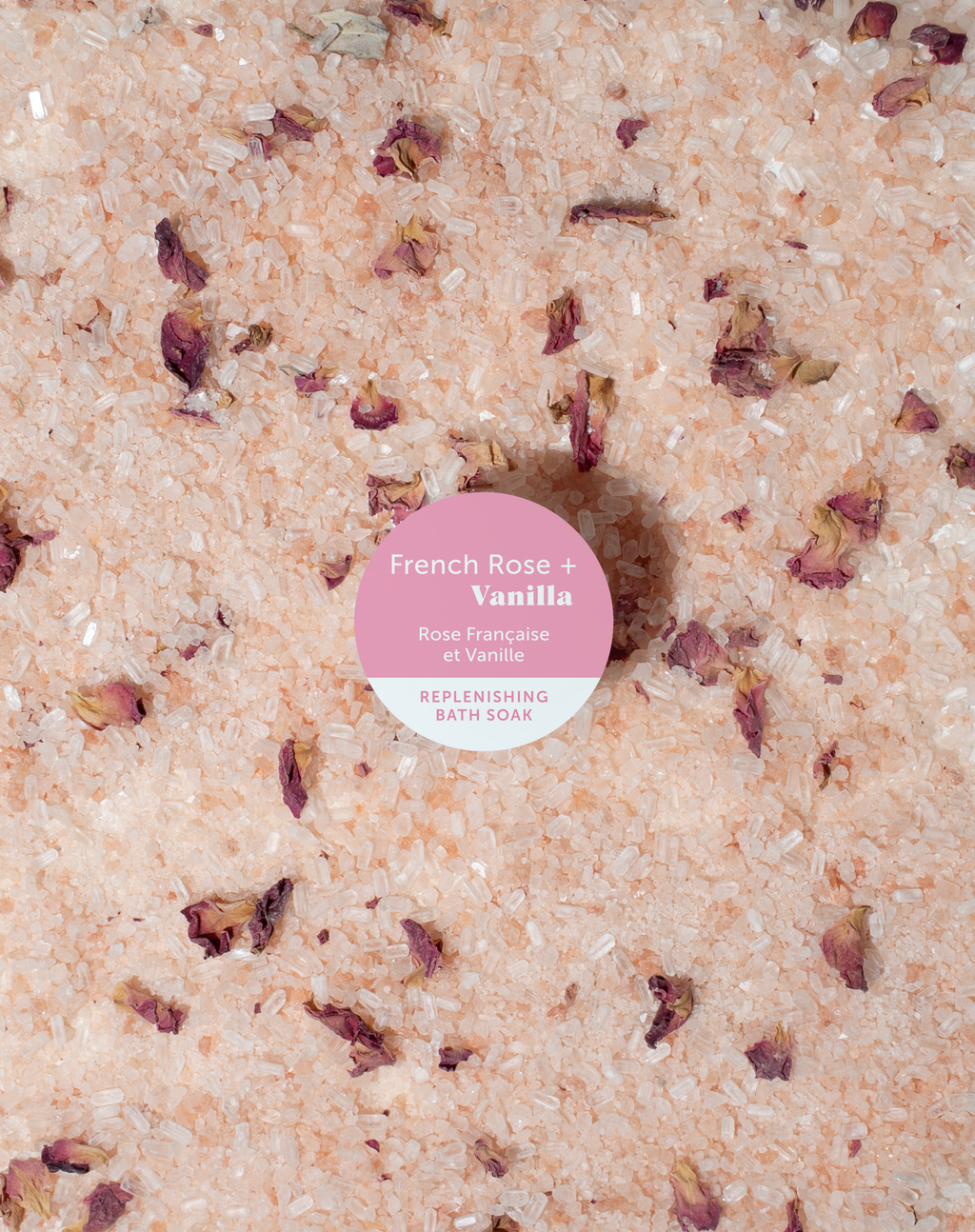Bain revitalisant Rose française + Vanille