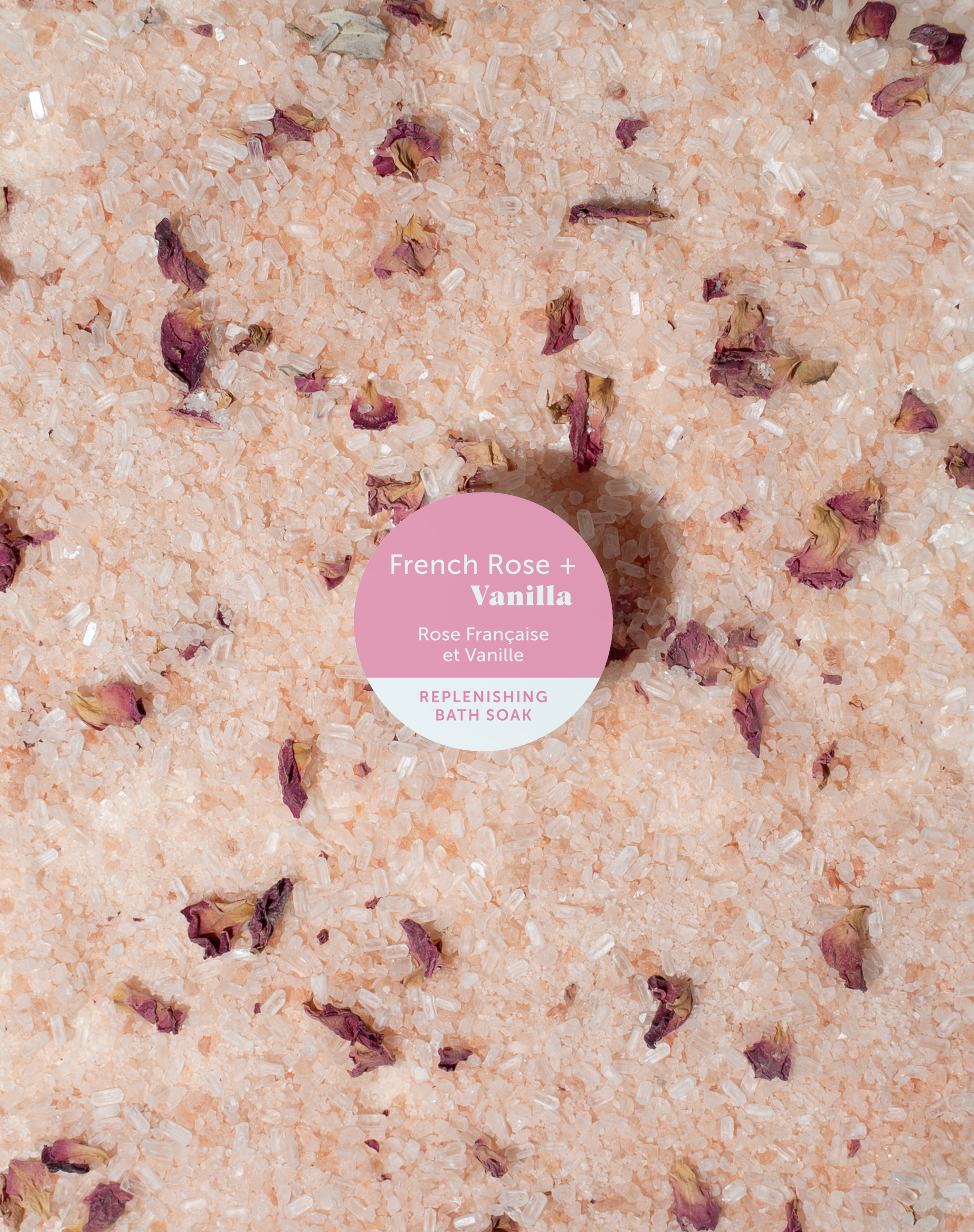 Bain revitalisant Rose française + Vanille