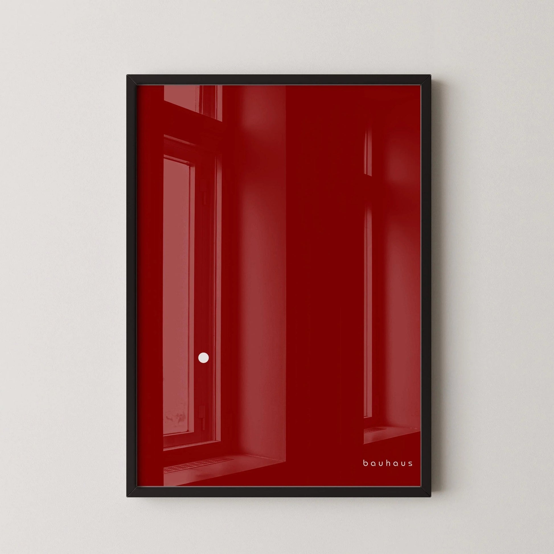 Bauhaus Der Punkt (Le Point) - Impression giclée : Art moderne rouge et blanc du milieu du XXe siècle