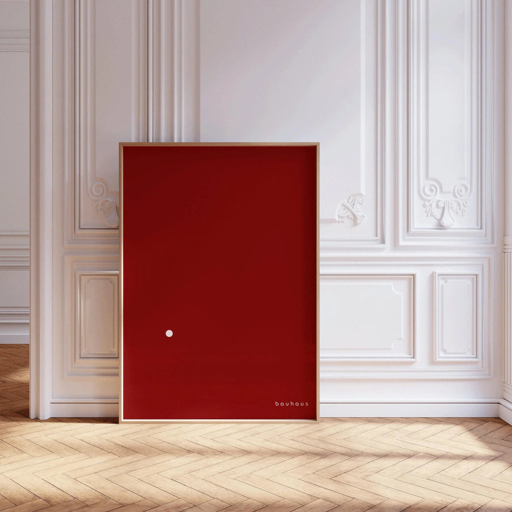 Bauhaus Der Punkt (Le Point) - Impression giclée : Art moderne rouge et blanc du milieu du XXe siècle