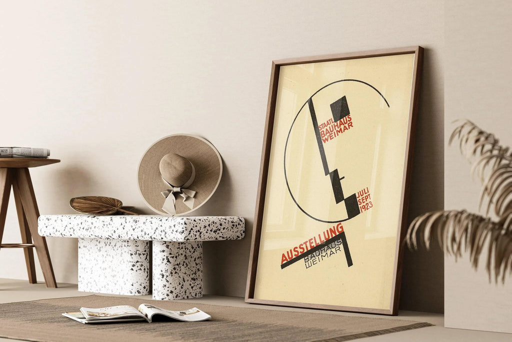 Bauhaus Exhibition Poster: Vintage Mid-Century Modern Art Print