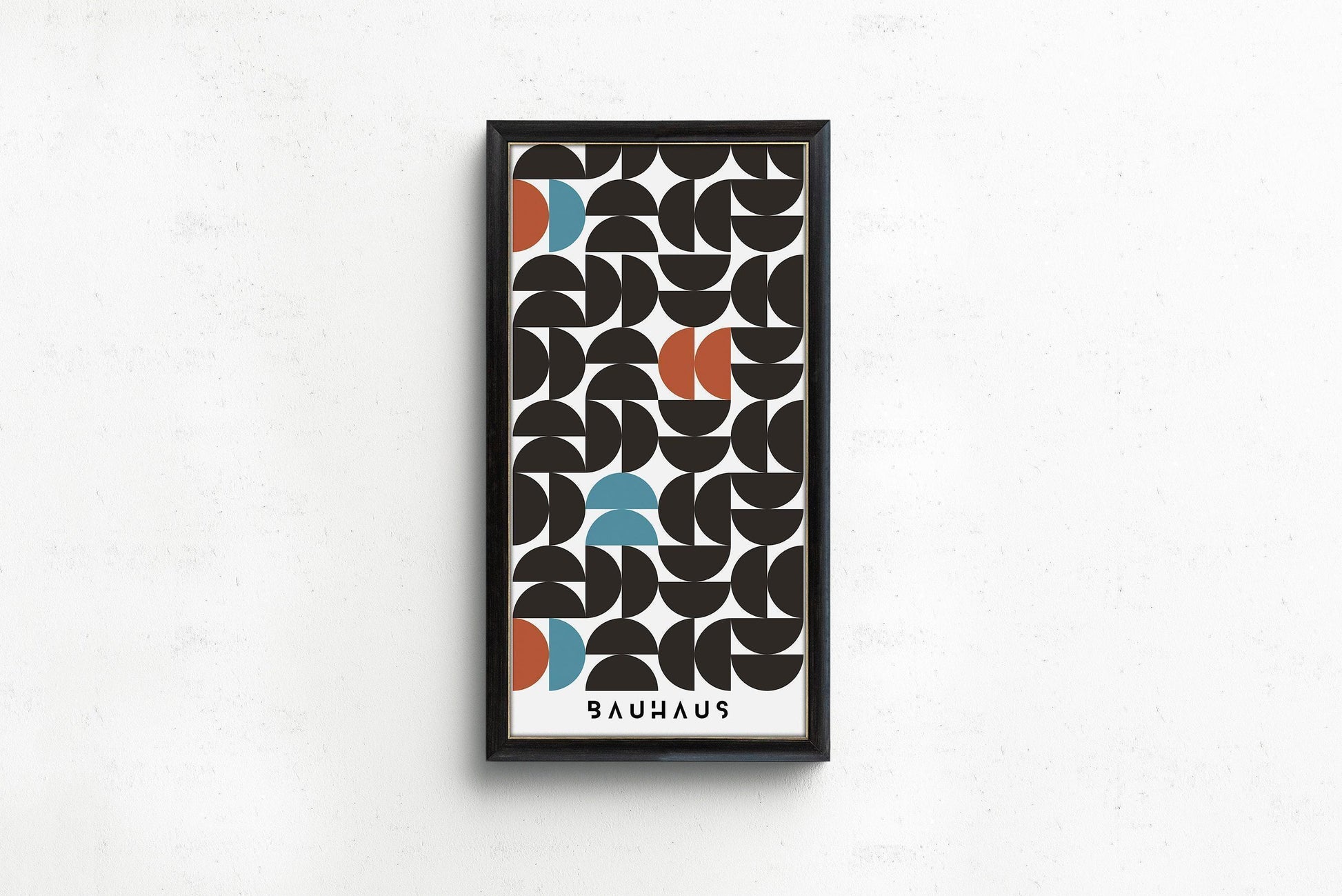 Estampe géométrique Bauhaus : Giclée moderne du milieu du siècle