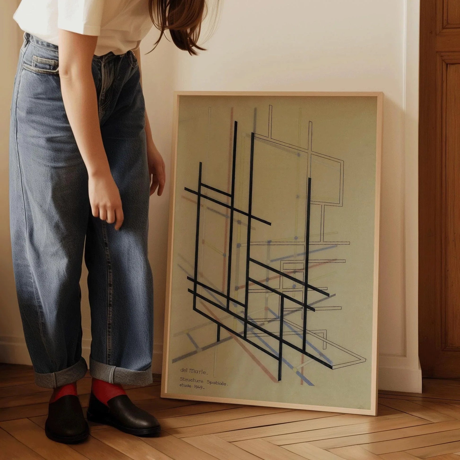 Estampe d'art inspirée du Bauhaus : Felix del Marle, style moderne du milieu du XXe siècle, impression giclée