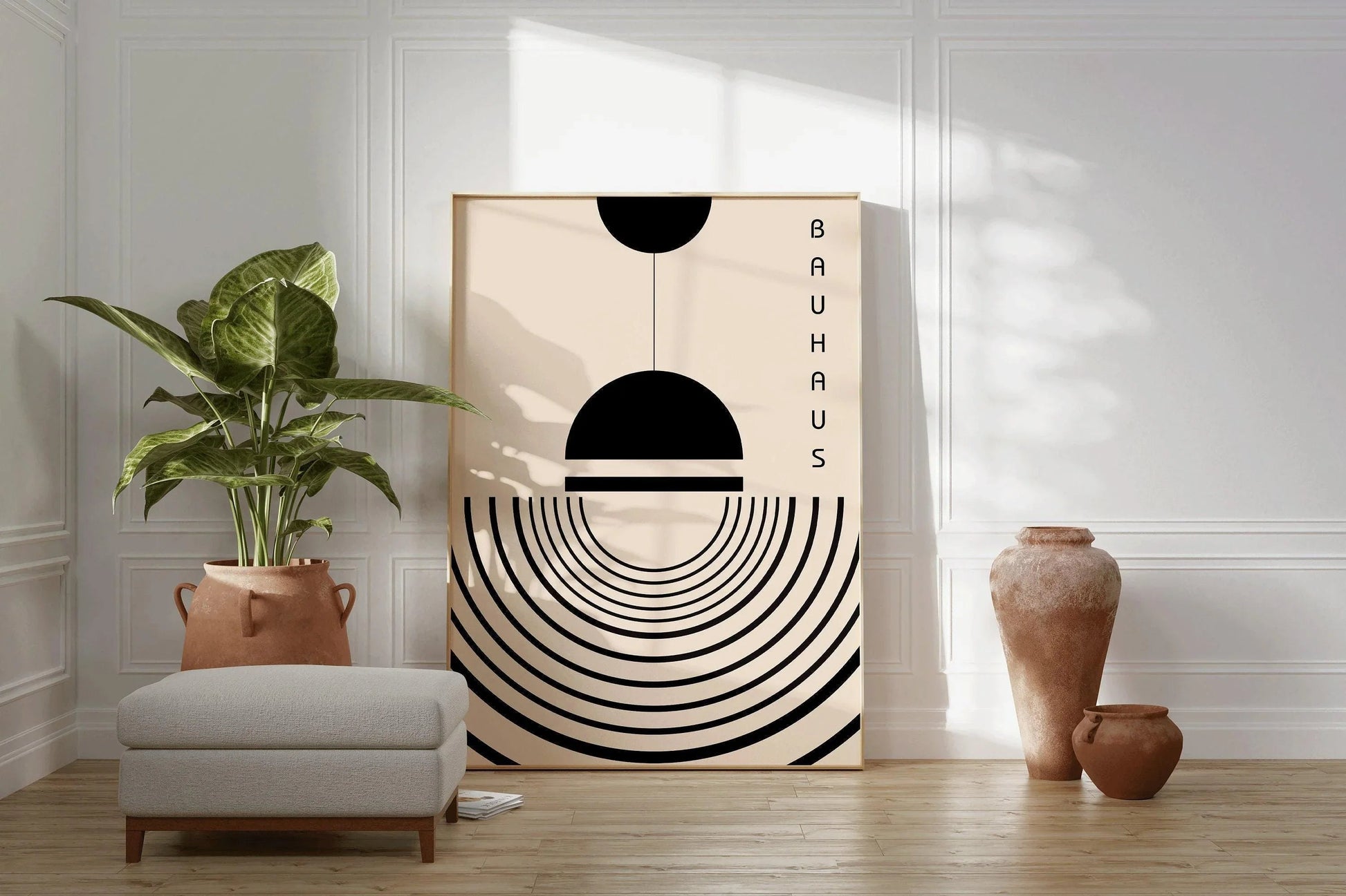 Estampe Bauhaus « La Lampe » : Impression giclée moderne du milieu du XXe siècle