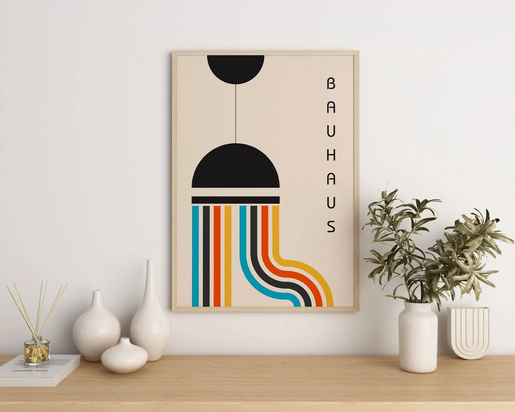 Estampe Bauhaus « La Lampe » : Impression giclée moderne du milieu du XXe siècle