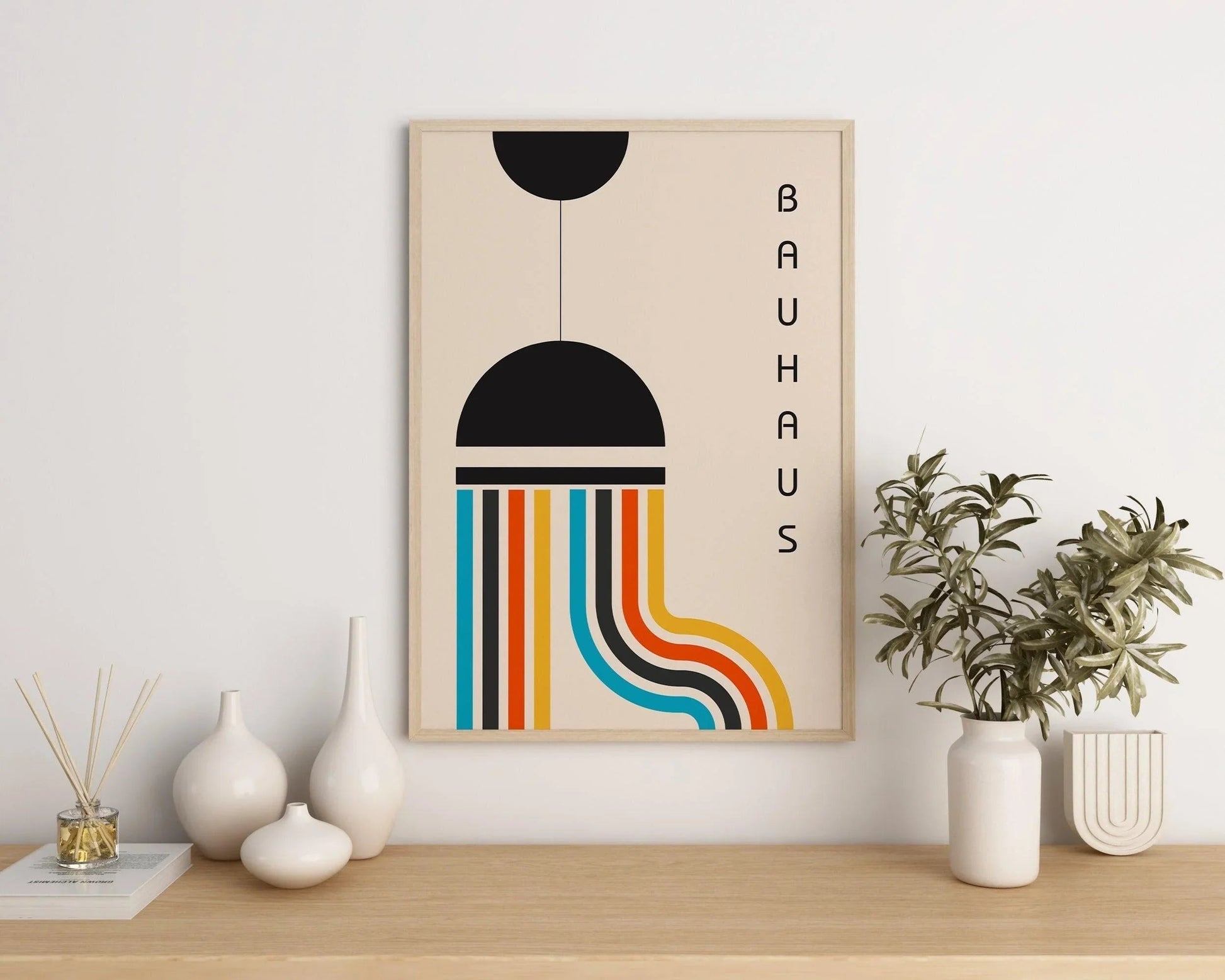Estampe Bauhaus « La Lampe » : Impression giclée moderne du milieu du XXe siècle