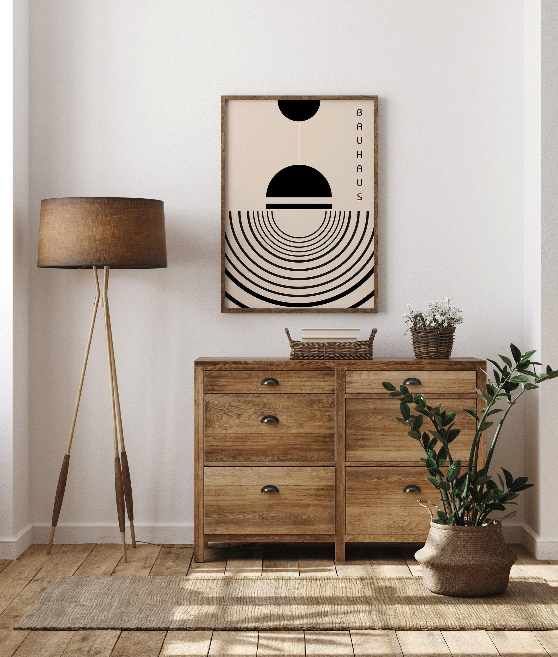 Estampe Bauhaus « La Lampe » : Impression giclée moderne du milieu du XXe siècle