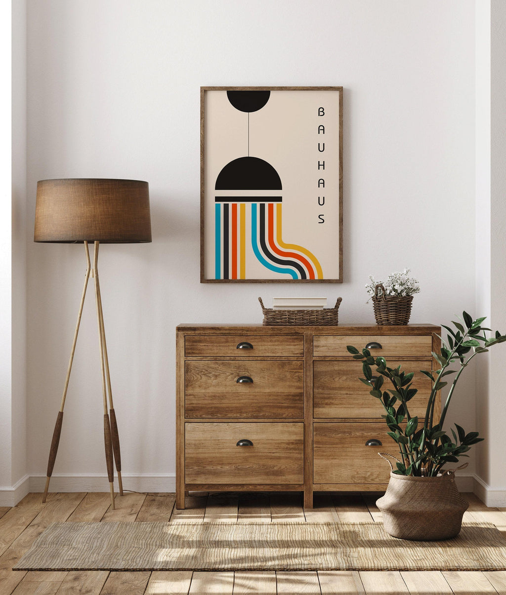 Estampe Bauhaus « La Lampe » : Impression giclée moderne du milieu du XXe siècle