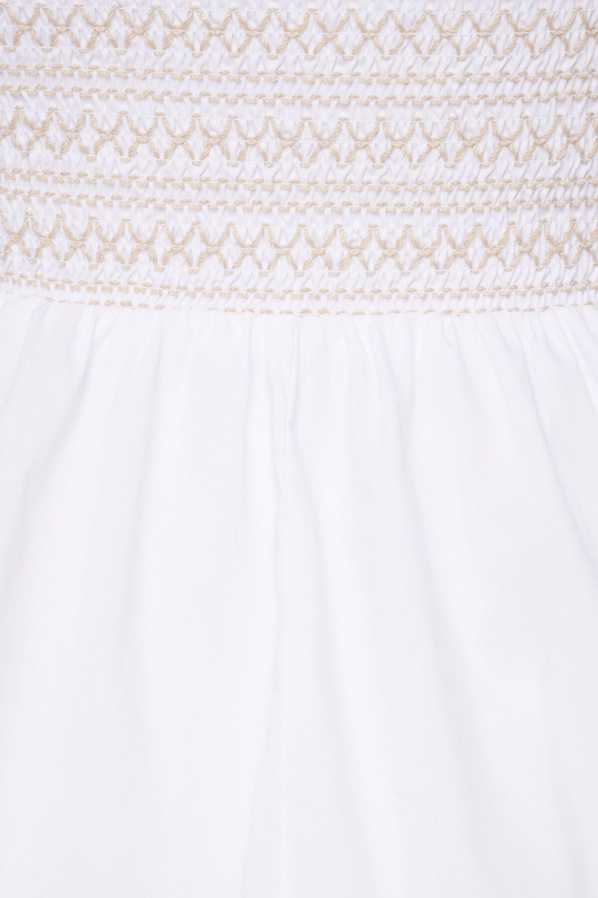 Smocked Flare Mini Dress