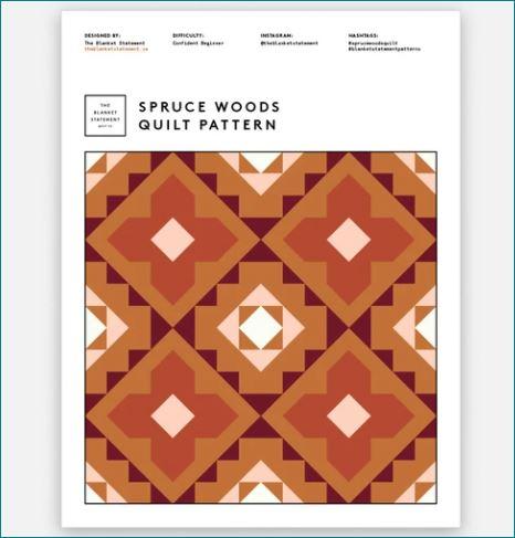 Patron de courtepointe Spruce Woods par The Blanket Statement