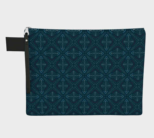 Zippered Cotton Canvas Carry All | Midnight