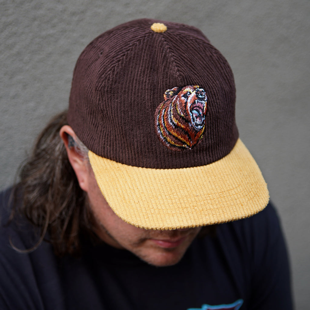 Chapeau en velours côtelé Bear