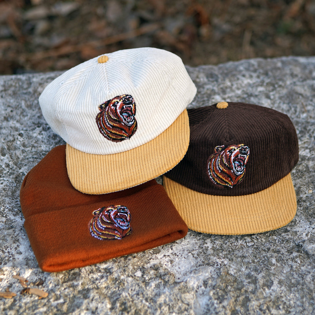 Chapeau en velours côtelé Bear