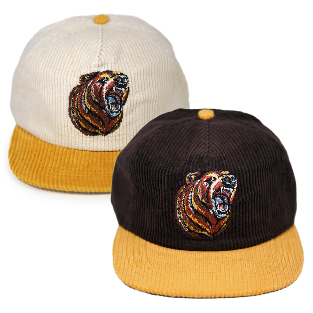 Chapeau en velours côtelé Bear