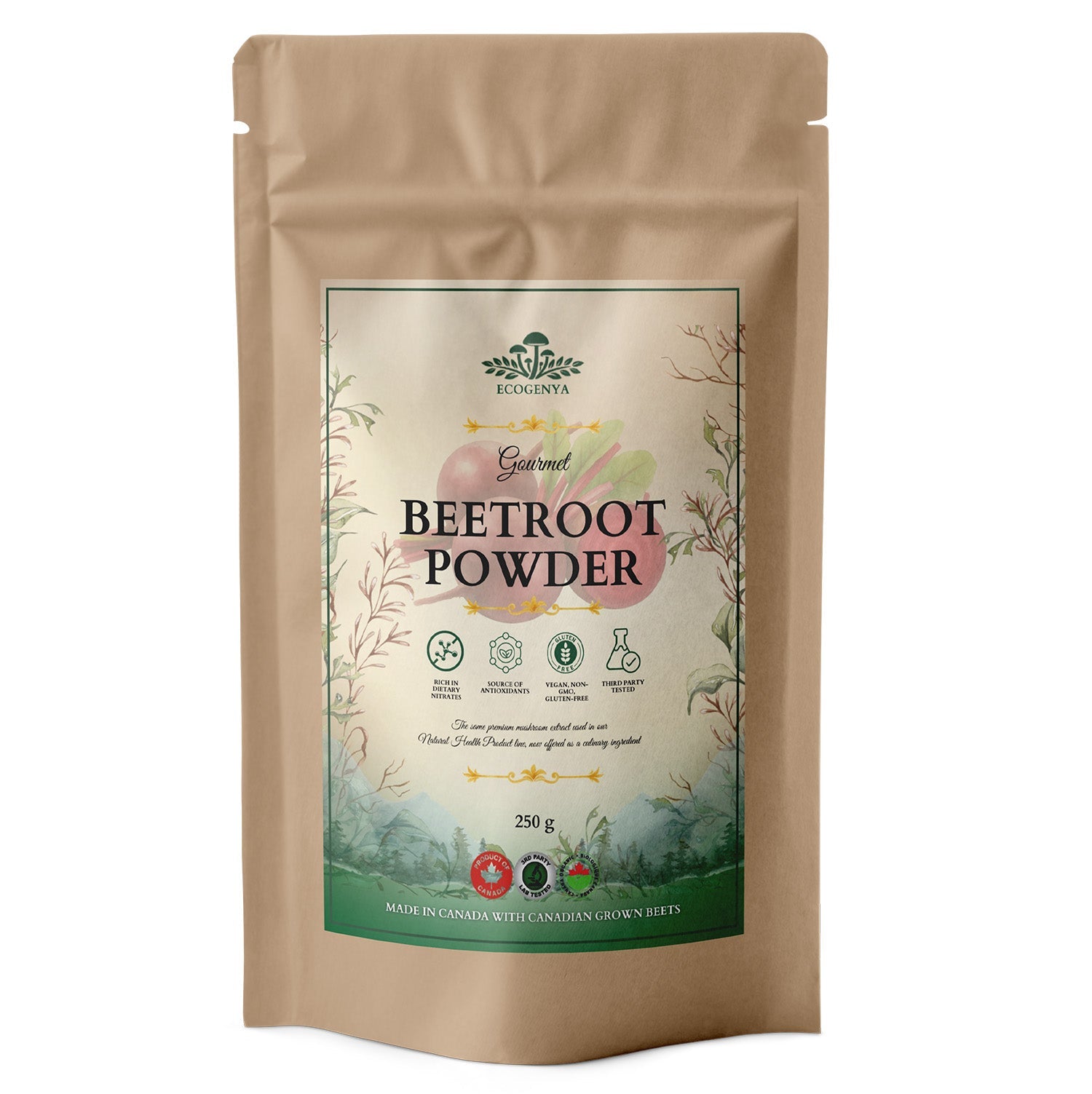 Ecogenya Gourmet Beet Root Powder – Premium Beetroot Powder for Smoothies, Baking & Recipes