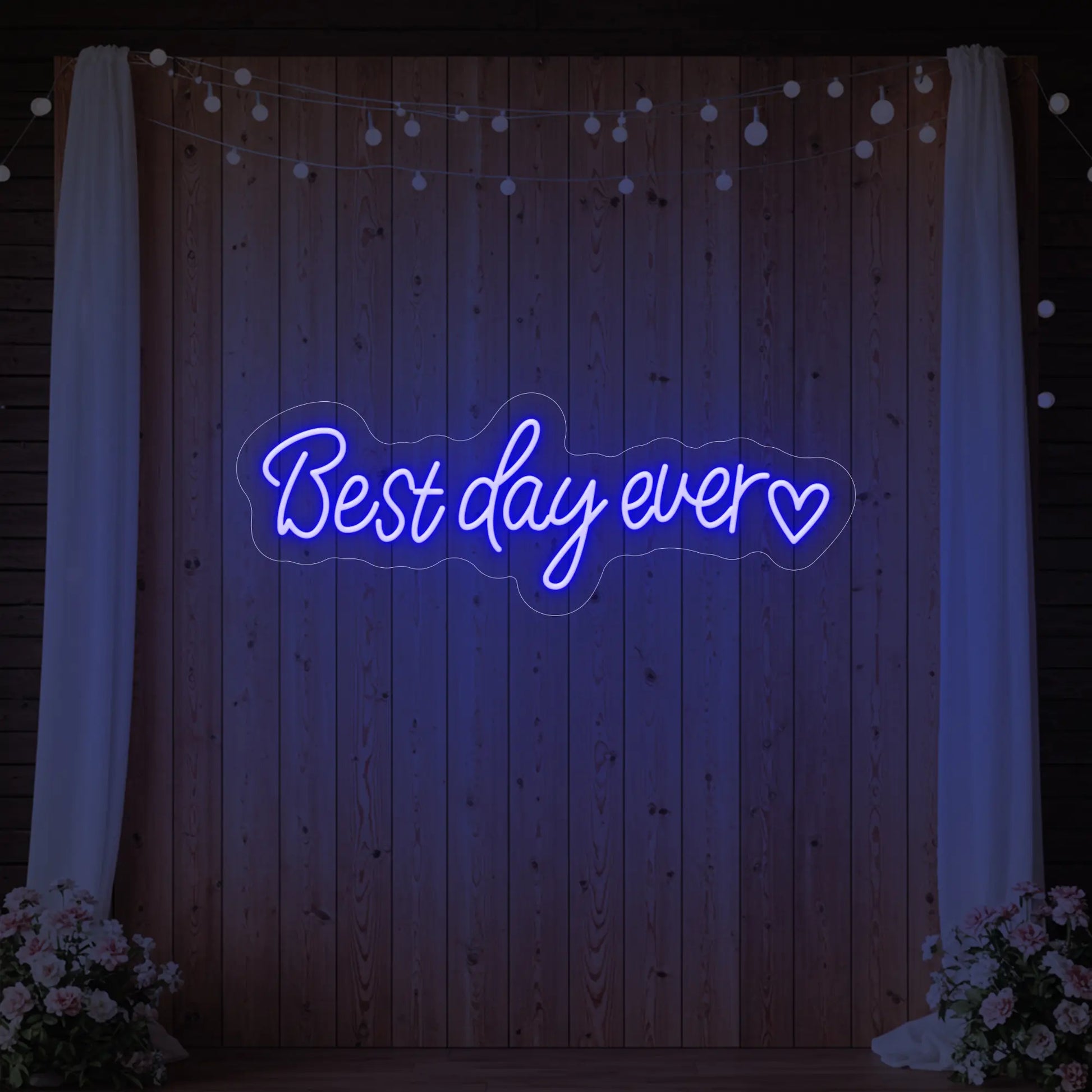 Best Day Ever Heart Neon Sign