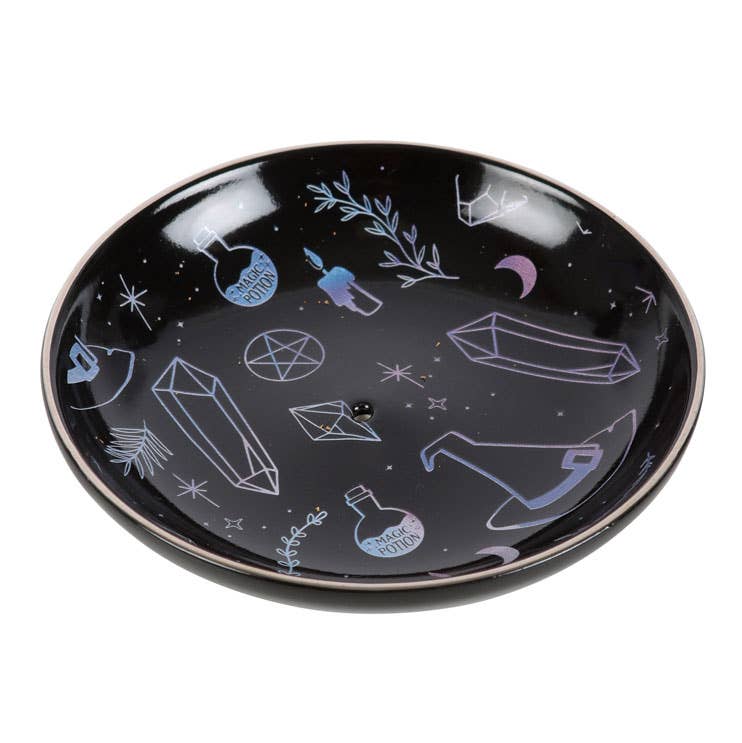 Crystal Witch Ceramic Incense Holder Plate