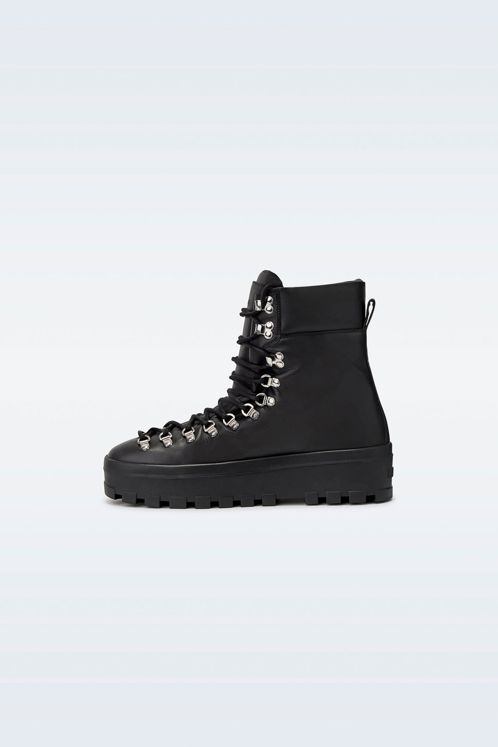 Bottes mi-mollet à lacets en cuir BAIN-W